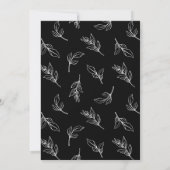 ウェディングスタイリッシュ日付を保存2フォトコラージュ 招待状 (裏面)