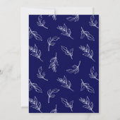 ウェディングスタイリッシュ日付3フォトコラージュを保存 招待状 (裏面)