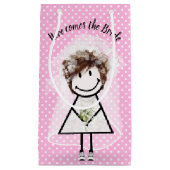 ウェディングスティックガール イン スニーカー スモールペーパーバッグ (正面)