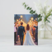 ウェディングスパークラー | 結婚式お祝い 塗装 ポストカード (スタンド正面)