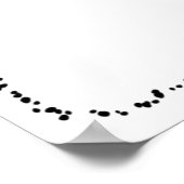 ウェディングスペシャルイベントの席次表またはゲストブック ポスター (角)