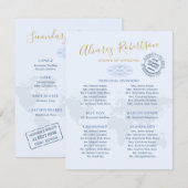 ウェディングスポンサー アントゥラージ 旅行 テーマ パスポート エンクロージャーカード (正面/裏面)