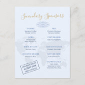 ウェディングスポンサー アントゥラージ 旅行 テーマ パスポート エンクロージャーカード (裏面)