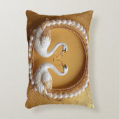 ウェディングスワン アクセントクッション (正面(垂直))