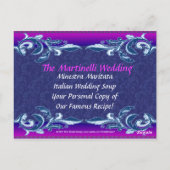 ウェディングスープ ギフト レシピ カード (裏面)