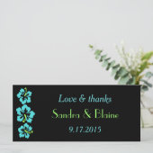 ウェディングセット - トロピカル - ハイビスカス ブルー (スタンド正面)