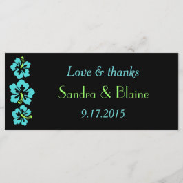 ウェディングセット - トロピカル - ハイビスカス ブルー