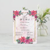 ウェディングセット:メニュー エンクロージャーカード (スタンド正面)