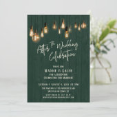 ウェディングセレブレーション後のグリーンウッドとライト 招待状 (スタンド正面)