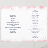 ウェディングセレモニー ハンドレタード ピンク ウォーターカラー (裏面)
