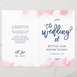 ウェディングセレモニー ハンドレタード ピンク ウォーターカラー