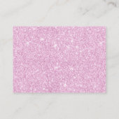 ウェディングソングリクエスト モダン ピンク カセット インサート エンクロージャーカード (裏面)