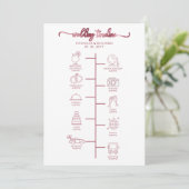 ウェディングタイムライン 招待状 - アイコン ウェディング ウェルカム (スタンド正面)