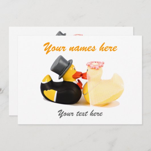 ウェディングダック (正面/裏面)