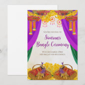 ウェディングチュラ招待状 & バングル式の招待状 招待状 (正面/裏面)