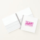 ウェディングチーム 花嫁の母 レトロピンク ノートブック (内部)