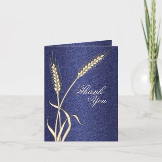 ウェディングテンプレートに感謝 サンキューカード (正面)