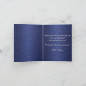 ウェディングテンプレートに感謝 サンキューカード (内部)