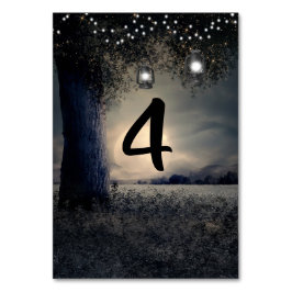 ウェディングテーブルナンバー ロマンティック ムーンライト ツリー テーブルナンバー