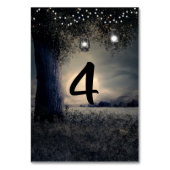 ウェディングテーブルナンバー ロマンティック ムーンライト ツリー テーブルナンバー (裏面)