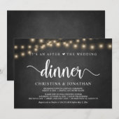 ウェディングディナー後のお祝いの招待状 招待状 (正面/裏面)