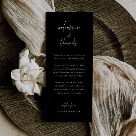 ウェディングデイウェルカムアンドサンキュー座席表 メニュー