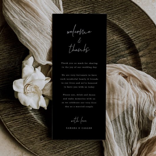 ウェディングデイウェルカムアンドサンキュー座席表 メニュー