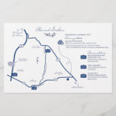 ウェディングデイウェルカムマップカード – Alex用 (裏面)