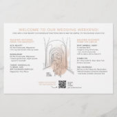 ウェディングデイウェルカムマップカード – JUNE用 (正面)