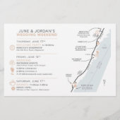 ウェディングデイウェルカムマップカード – JUNE用 (裏面)
