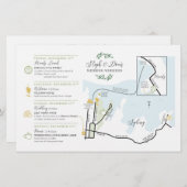 ウェディングデイウェルカムマップカードAUS - for STEPH (正面/裏面)