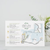 ウェディングデイウェルカムマップカードAUS - for STEPH (スタンド正面)