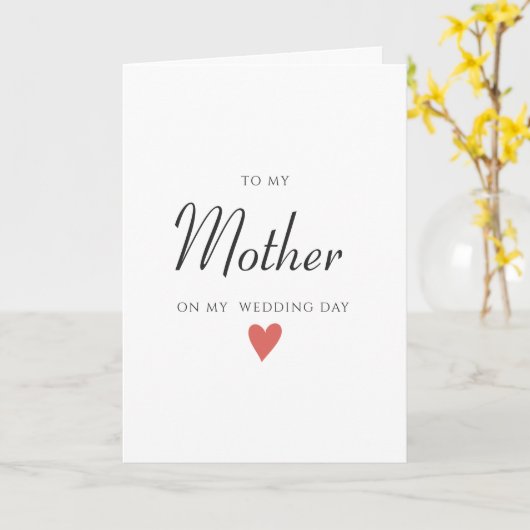 ウェディングデイカード結婚お母さん カード (黄色い花)