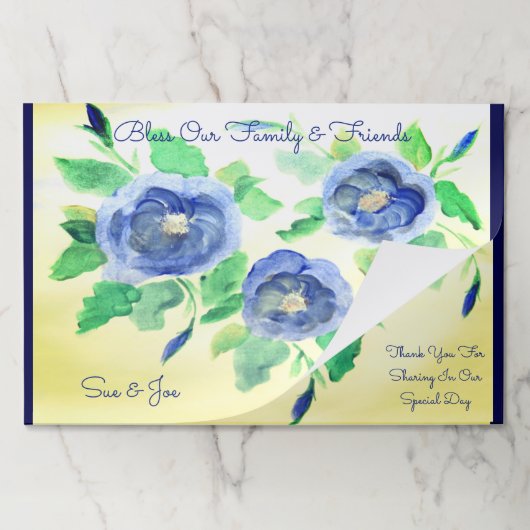 ウェディングデイテーブルデコール25ピース紙ランチョンマット ペーパーパッド (折り畳み)