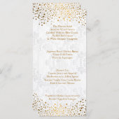 ウェディングデイトレンディー金ゴールドドット メニュー (正面/裏面)