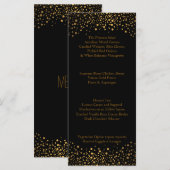 ウェディングデイトレンディー金ゴールドドット メニュー (正面/裏面)