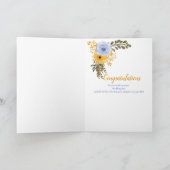 ウェディングデイバラブルーイエロー カード (内部)