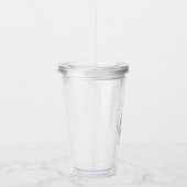 ウェディングデイピンクロータスブライド アクリルタンブラー (右)