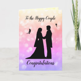 ウェディングデイフェアリースパークルデザイン カード