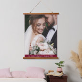 ウェディングデイフォトモダンカスタム 吊り下げ型タペストリー (寝室)