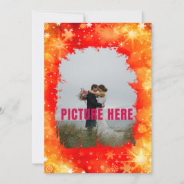 ウェディングデイブライトカラフルカスタム写真 招待状