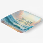 ウェディングデイモーニングシースケープ ペーパープレート (傾斜あり)