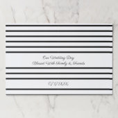 ウェディングデイ紙ランチョンマット ペーパーパッド (正面)