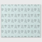 ウェディングデイ チャンピングラス ライトブルー シームレス ラッピングペーパー (フラット)