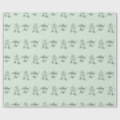 ウェディングデイ テキスト シームレス ラッピングペーパー (フラット)