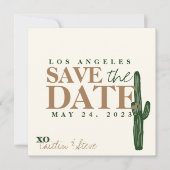 ウェディングデザートテーマ セーブザデート (正面)