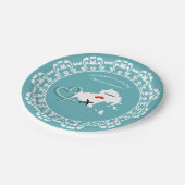 ウェディングデスティネーションスキアトスギリシャ ペーパープレート (アングル)