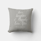 ウェディングデート | Love Laughter Happily Ever After クッション (正面)