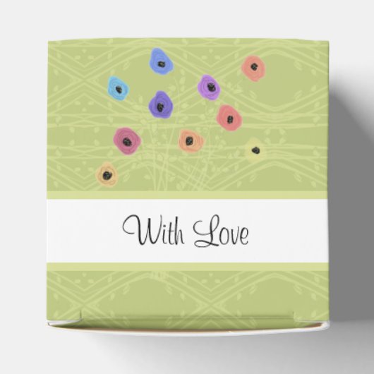 ウェディングデーパーソナライズされたフローズンゲスト フェイバーボックス (上部)