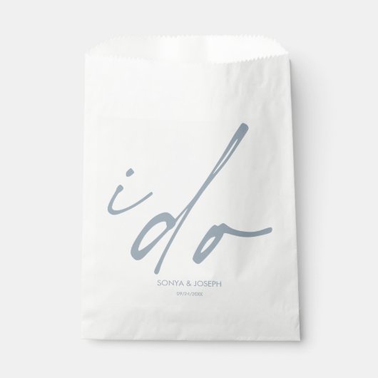 ウェディングデーミニマルシンプル フェイバーバッグ (正面)